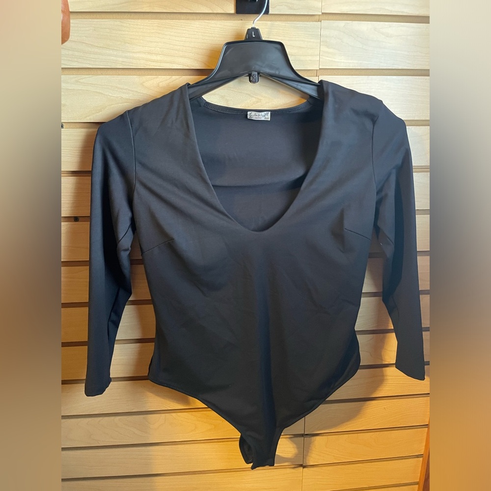 Black Fitted Bodysuit